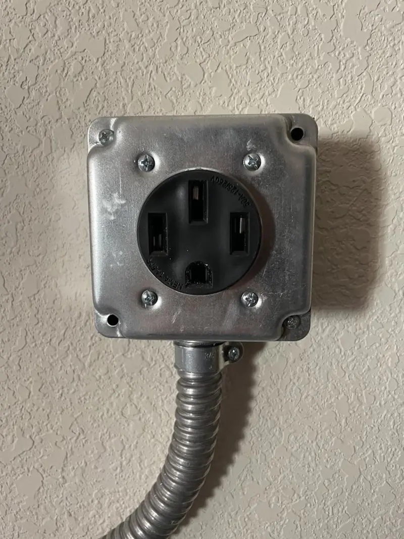 NEMA 14-50 outlet installed for Electrical Panel Upgrade in Bloomingdale